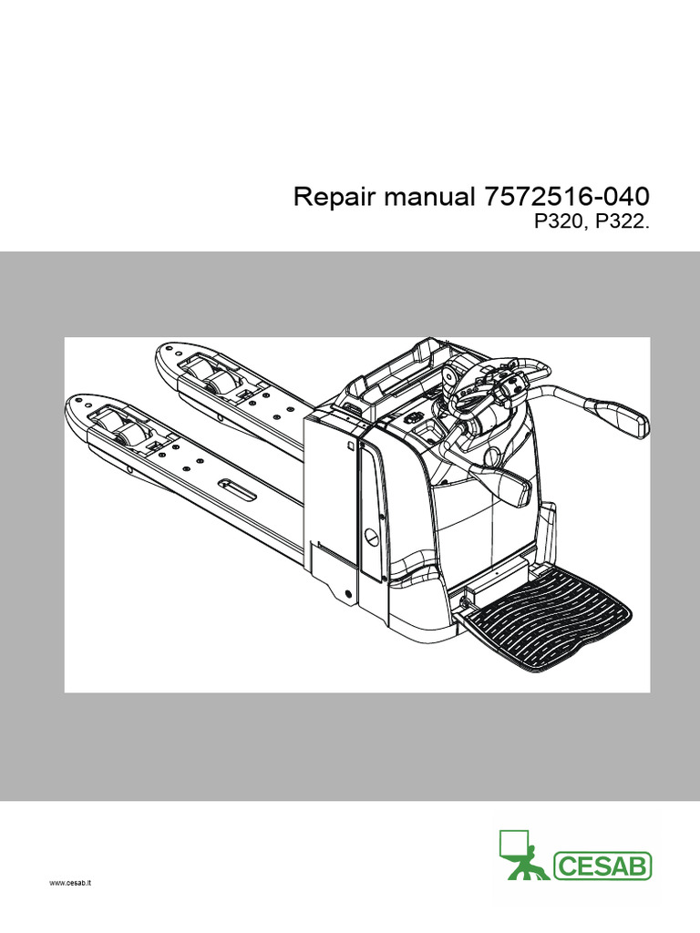 Repair Manual 7572516-040: WWW - Cesab.it | PDF | Brake | Gear