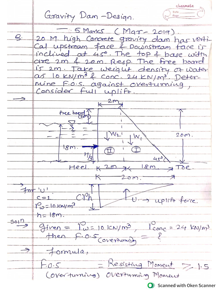 Gravity Dam Design Pdf