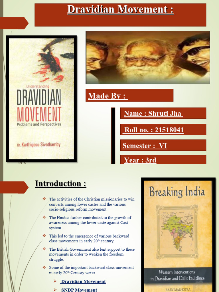 Overview of the Dravidian Movement | PDF