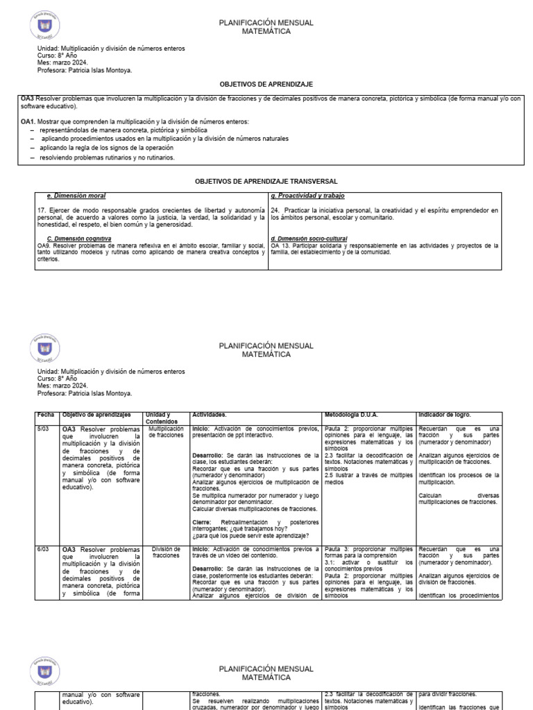 Matematica marzo 8 marzo pdf entero n meros