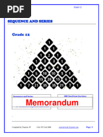 Grade 12 Sequences and Series Guide | PDF | Mathematics | Mathematical ...