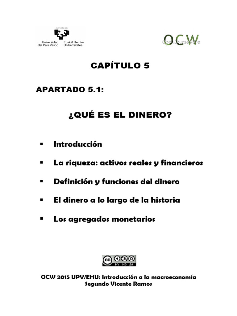 Que Es El Dinero | Descargar gratis PDF | Dinero | Bancos