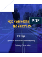 Lecture 12 - Pavement Distress & Maintenance - Rigid Pavement