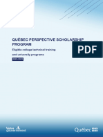 Quebec Perspective Scholarship