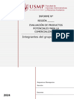 Evaluación de Productos Potenciales para Su Comercialización - Trabajo Entregable Bionegocios 2024