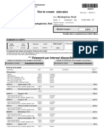 Statement of Account - School Items