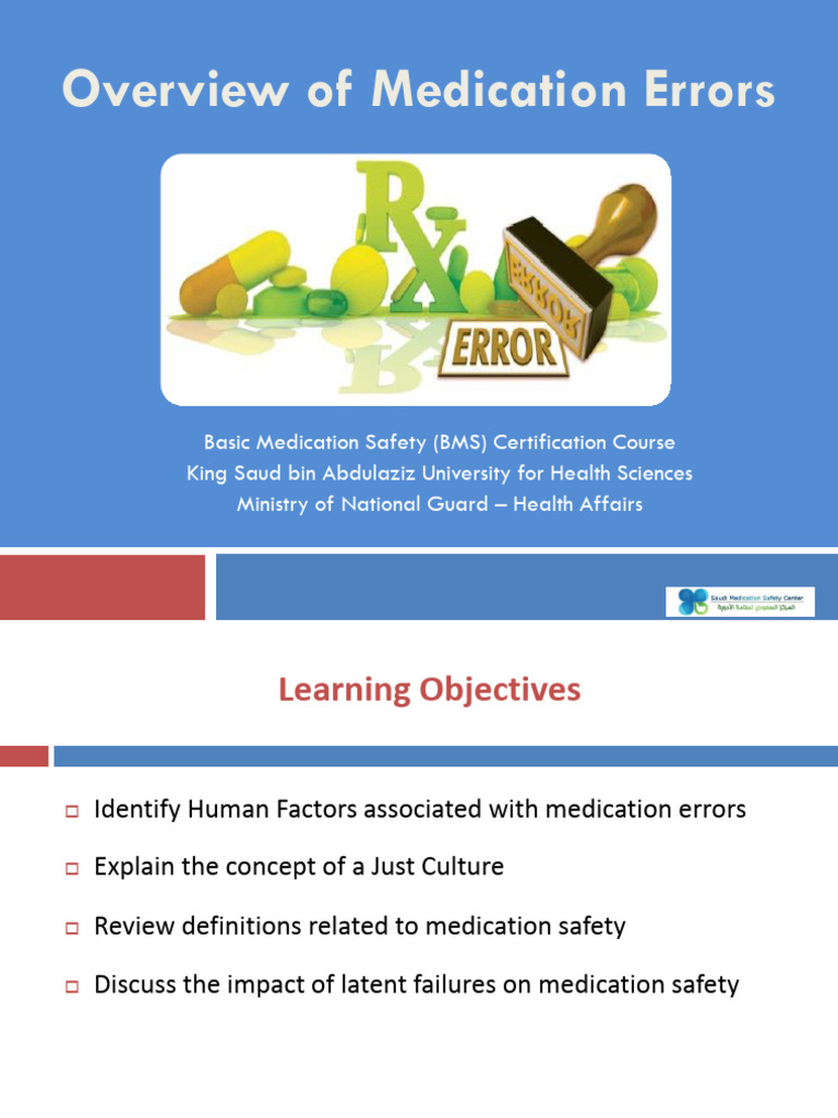 Overview Of Medication Errors 2018 Download Free Pdf Medical Error