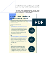 A Língua de Sinais No Brasil Surge A Partir Da Confluência Dos Gestos e Das Expressões Utilizados para Comunicação Pela Comunidade Surda Brasileira Com A Língua Francesa de Sinais