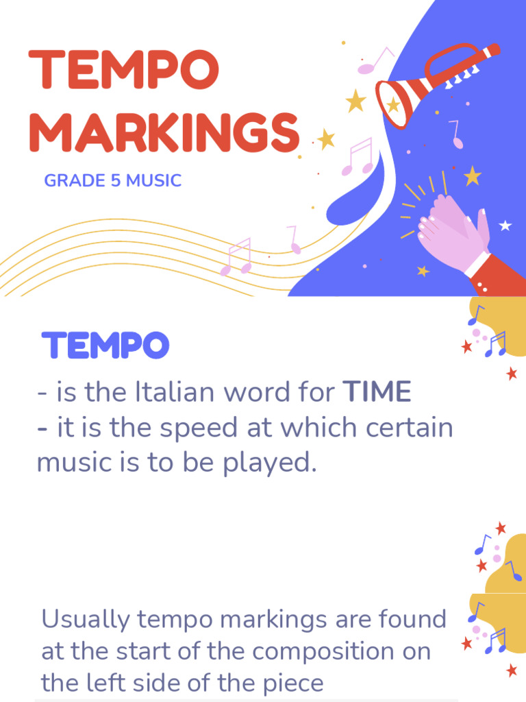 Understanding Tempo Markings in Music | PDF | Language Arts ...