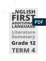 GR 12 Term 4 2019 EFAL Literature Summary