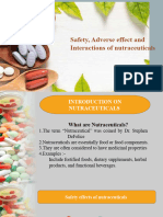 Safety, Adverse Effect and Interactions of Nutraceutica