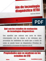 Evaluación de Tecnología Diagnóstica (ETD)