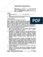 Acta de Sesión de Titular de Empresa Individual de Responsabilidad Limitada para Designación de Gere