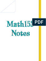 Math153 Notes