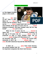 Biographies About Messi and Dibu Martinez - Past Simple