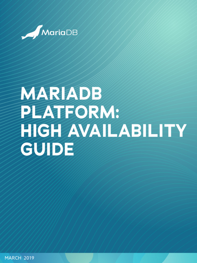 MariaDB High Availability Overview | PDF | Replication (Computing ...