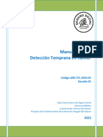 (Anexo 1.1) Manual Técnico Detección Temprana en Cáncer Código GM - CTC.2023.01 Versión 01