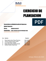 Ejercicio de Planeación y Organización - Administración II