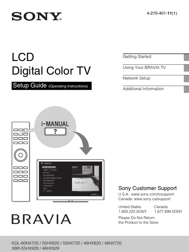 Operating Instructions 11(1) HX929,820 NX720 | Electromagnetic Interference  | Hdmi