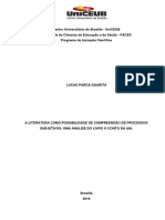 A Literatura Como Possibilidade de Compreensão de Processos Subjetivos Uma Análise Do Livro o Conto Da Aia