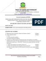 Eps 3300 Education Evaluation and Measurement