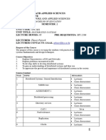 SPE 2401 Distributed Systems Course Outline