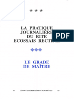 La Pratique Journalière Au Grade de Maître RER