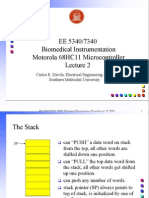 EE 5340/7340 Biomedical Instrumentation Motorola 68HC11 Microcontroller Lecture 2