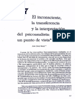 Nasio-Transferencia e Interpretación