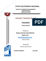 Actividad 7. Nivelación de Perfil - TOPOGRAFÍA