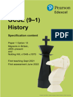 Pearson Edexcel GCSE History Migration Topic Final Draft