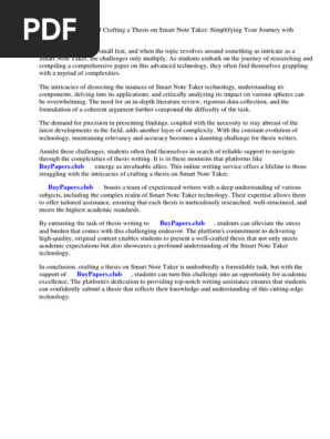 Research Paper on Smart Note Taker