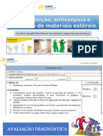 Desinfecção, Antissepsia e Manuseio de Materiais Estéreis.2024