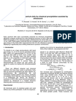 Synthesis of SnO2 Quantum Dots by Chemical Precipitation Assisted by Ultrasound.