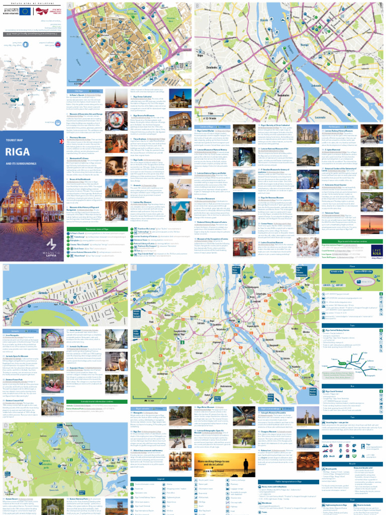 Riga Train Routes and Tourist Map | PDF