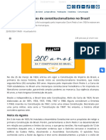 STF Celebra 200 Anos de Constitucionalismo No Brasil