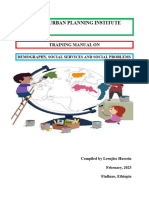 Training Manual On Demography, Social Services and Social Problem