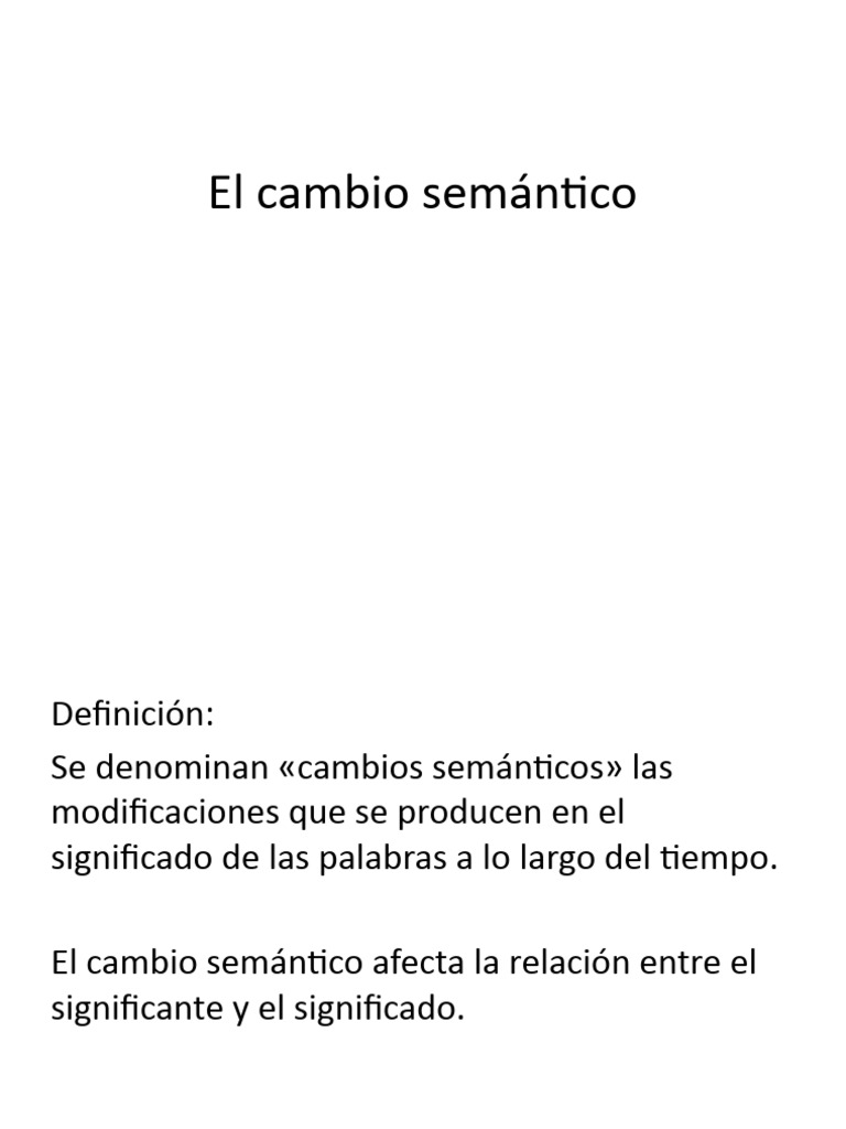 El Cambio Semántico PDF Palabra Tabú