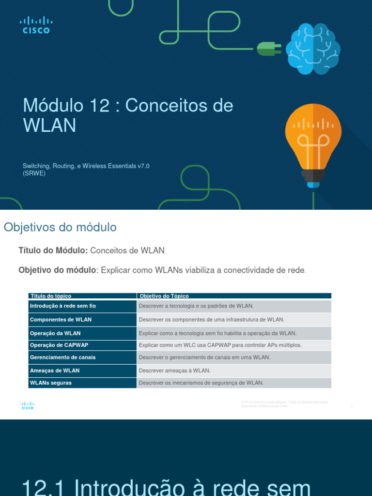 Unidade 2. Redes - Parte 4 - WLAN | PDF | Wi-Fi | Rede sem fio