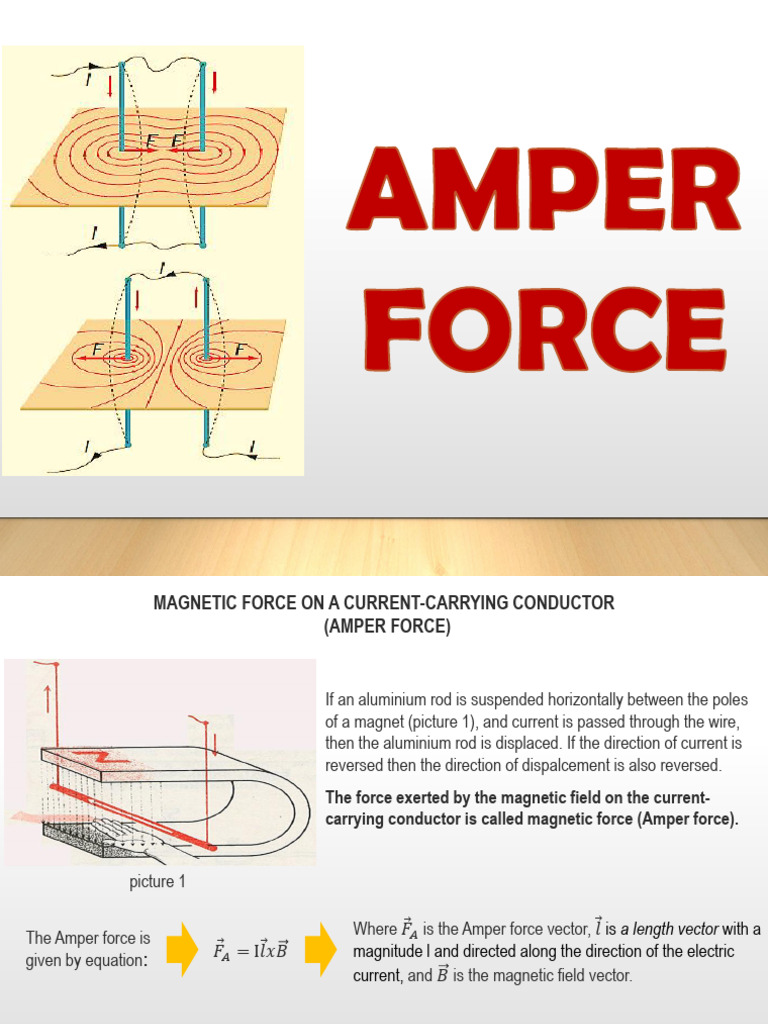 Amper Force | PDF | Magnetic Field | Force