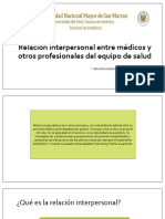 Relación Interpersonales Entre Médicos y Otros Profesionales Del