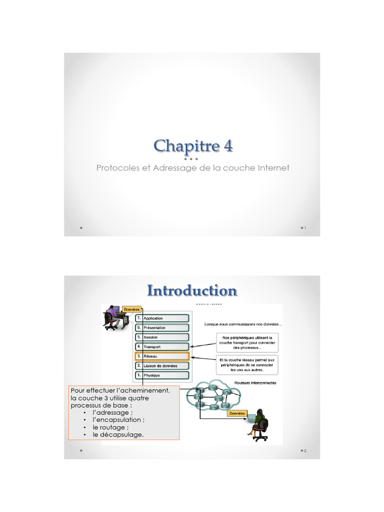 Protocoles et Adressage Internet en Réseau | PDF | Adresse IP ...