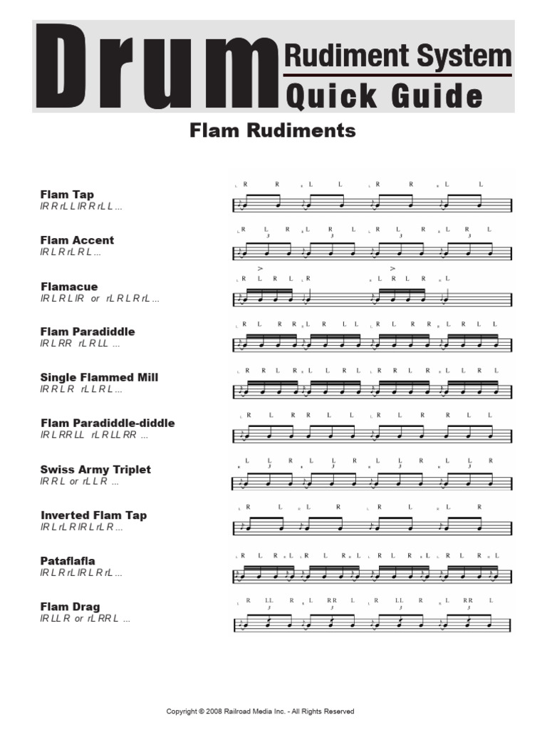 Drum Rudiments Guide 3 PDF