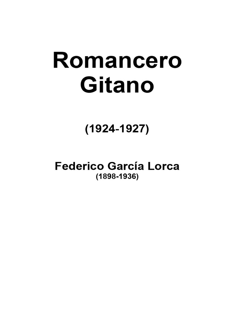 Federico Garcia Lorca Romancero Gitan (EDMOND CHARLOT, 1941) - Pêle