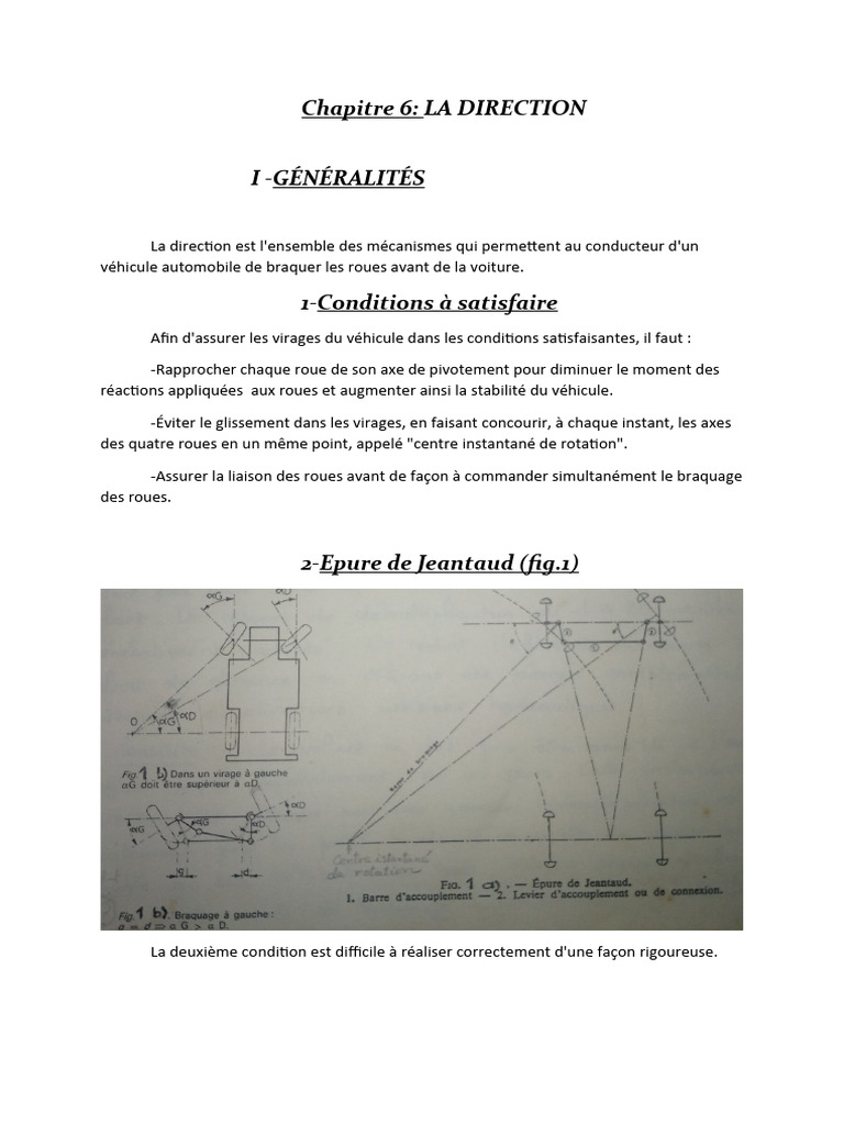 Mécanismes de Direction Automobile | PDF | Technologie des véhicules ...