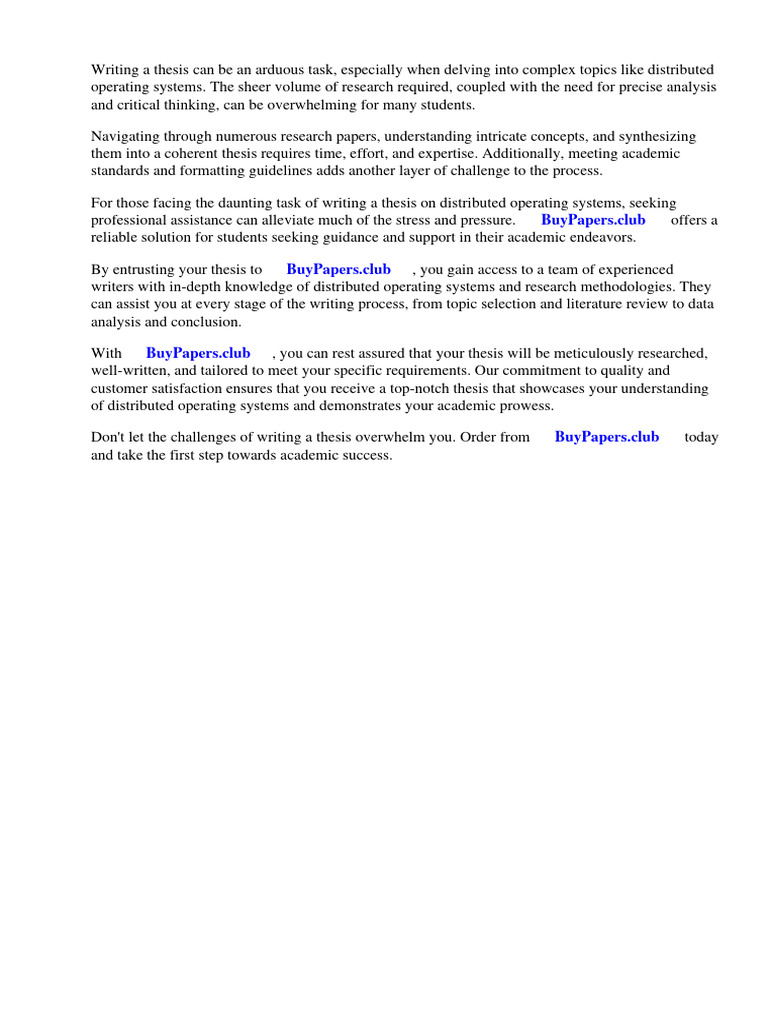 Distributed Operating System Research Papers PDF | PDF | Operating ...