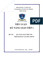PDF Tiểu Luận Kỹ Năng Giao Tiếp - Final
