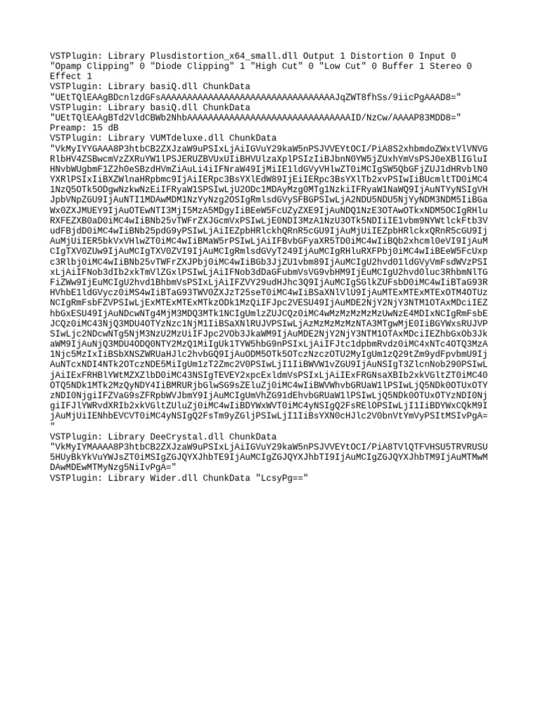 VST Plugin Library Configuration Data | PDF | Electronic Engineering ...