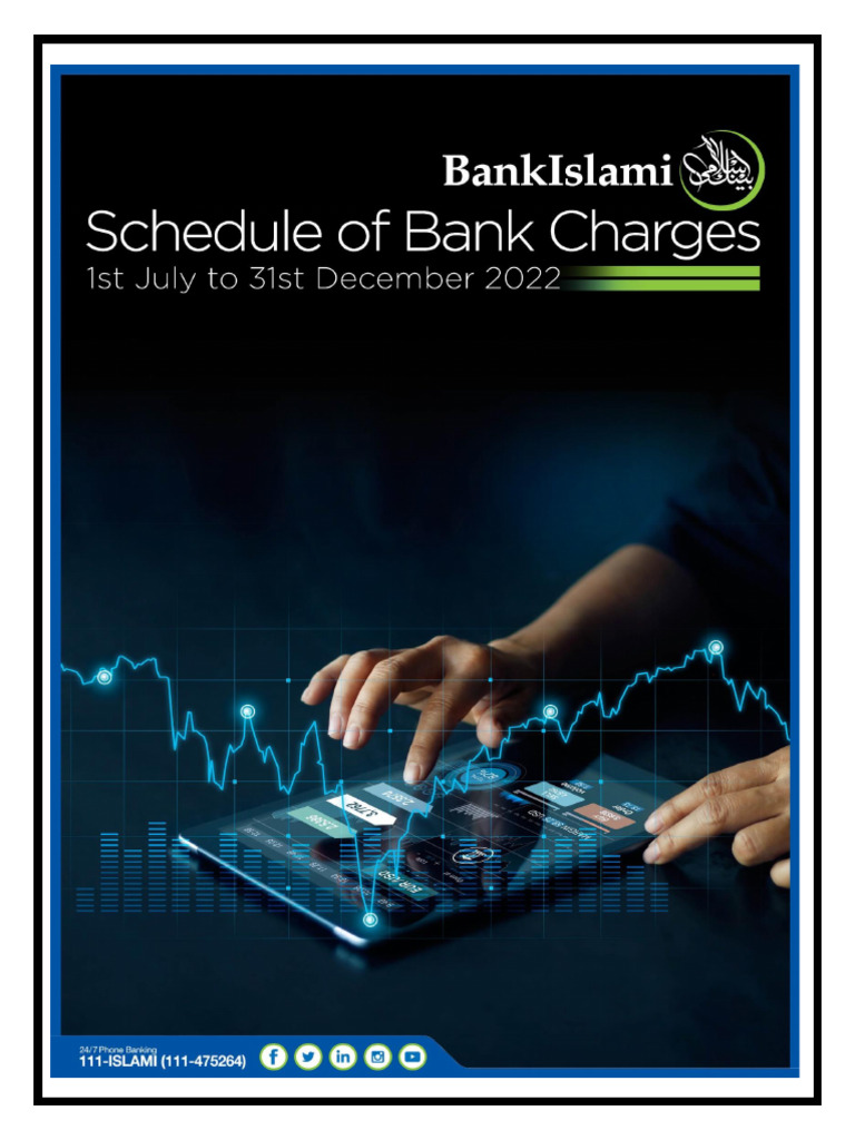 Bank Charges Schedule July-Dec 2022 | PDF | Debit Card | Banking