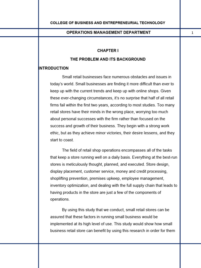GROUP 2 CBET-Thesis Chapter 1 | PDF